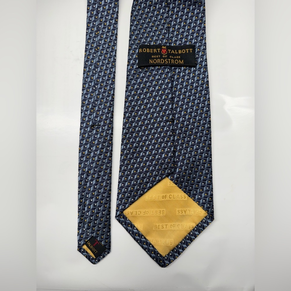Robert Talbott Blue Geometric Patterned Men's Tie… - image 1